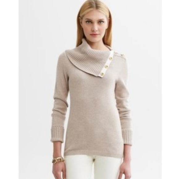 Banana Republic Sweaters - BANANA REPUBLIC BUTTON COWL NECK SWEATER